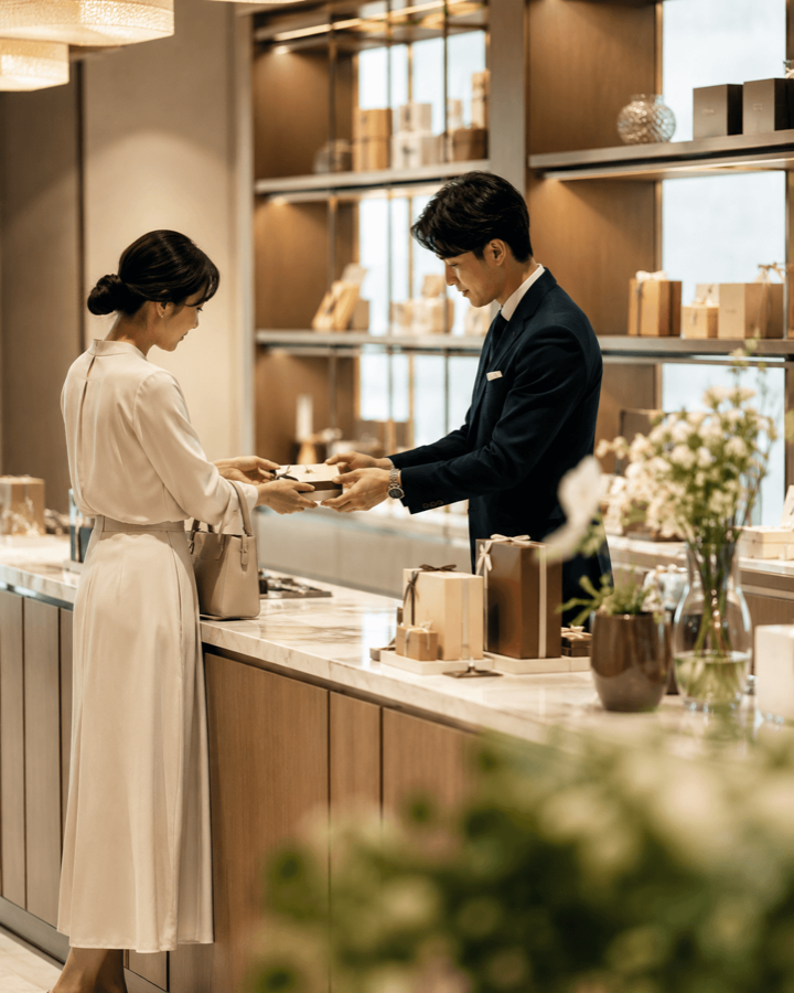 店舗販売シーン